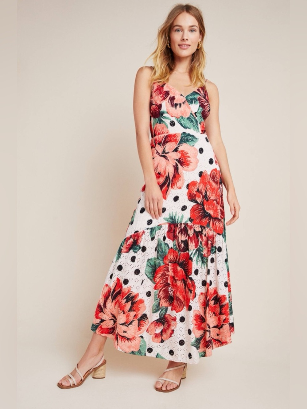 Farm Rio Riviera Eyelet Maxi Dress Size 14 - perfect condition never worn